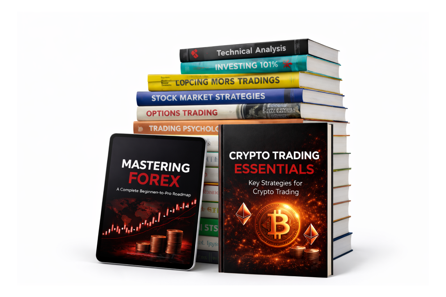 Trading ebooks for beginners and advanced traders learning market strategies and price action