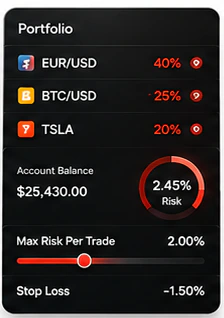 Risk control portfolio dashboard